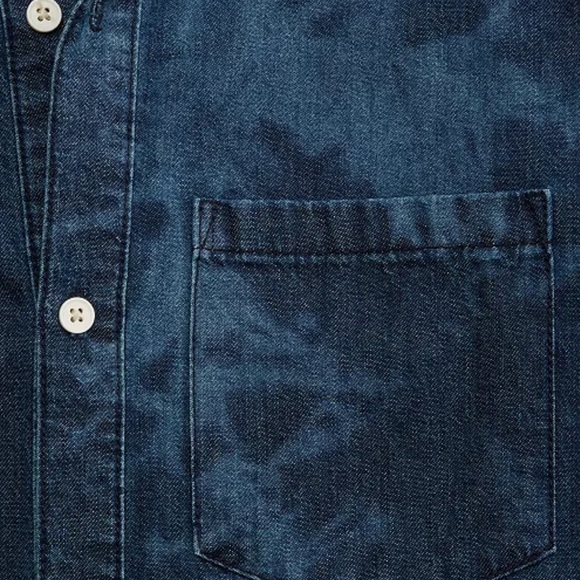 Mode of One Relaxed Fit Denim Shirt Macy’s - Picture 7 of 12